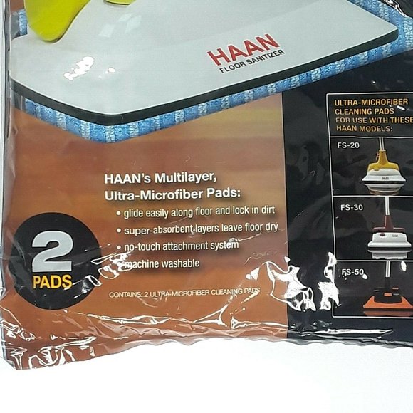 Haan MF-2 Ultra Microfiber Cleaning Pads FS 20 30 50 LOT OF 2 New Packs 4 Total - Picture 2 of 7
